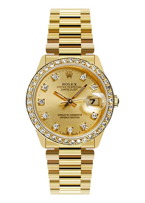 ladies yellow gold rolex